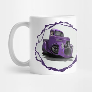 "Purple Haze" 1941 Chevy Pickup Truck Cartoon Style Mug